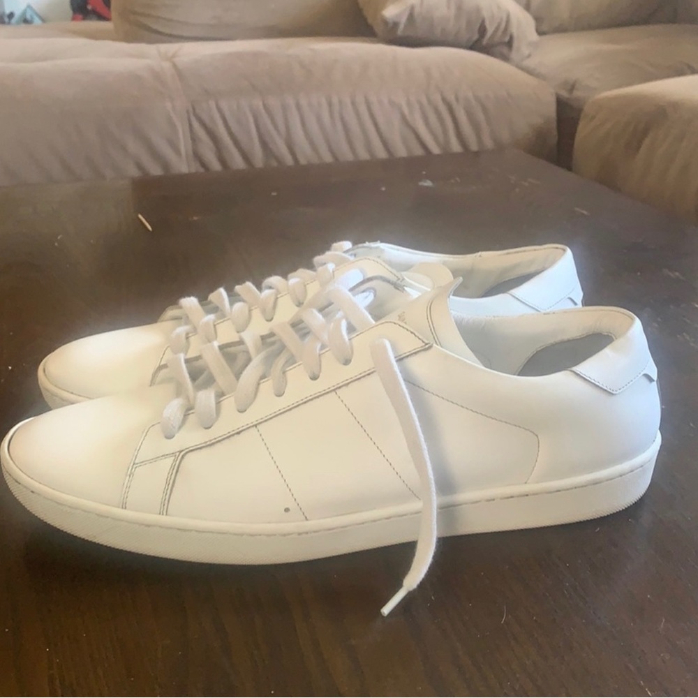 Saint Laurent Andy Moon leather sneakers size 14